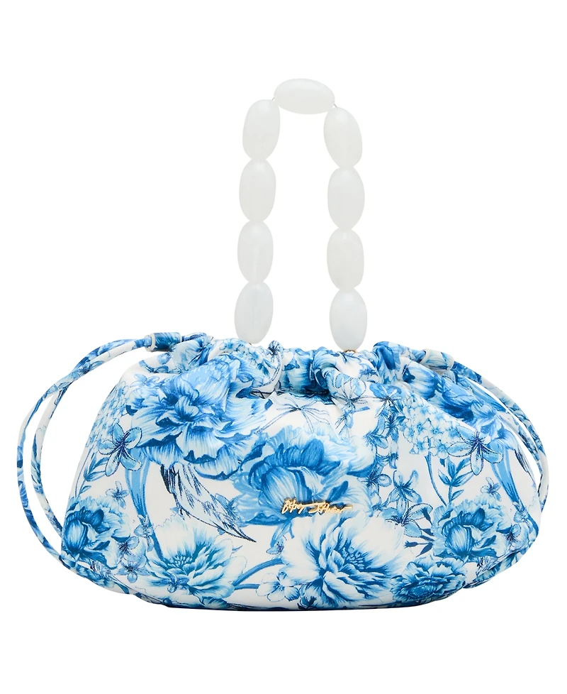 Betsey Johnson Drawstring Small Pouch Crossbody Handbag