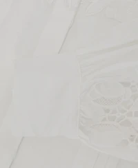 Reiss Women's Linen Embroidered Blouse Shirt