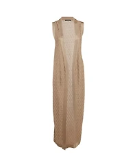 Pre-Owned Balmain Women's Patterned Knit Sleeveless Cardigan
