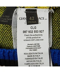Pre-Owned Versace Women's Plaid Knit Vest Sweater