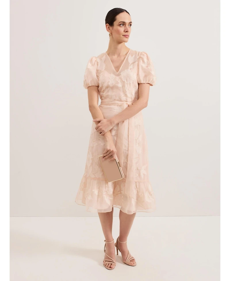 Phase Eight Women's Chrissie Tie Waist Wrap Midi Dress