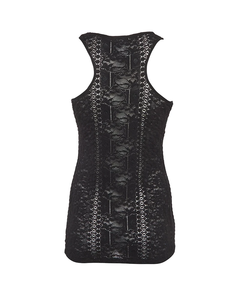 Pre-Owned Givenchy Women's Stretch Lace Sheer Tank Top