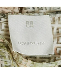 Pre-Owned Givenchy Women's Monogram Sheer Jacquard Knit Long Sleeve Top