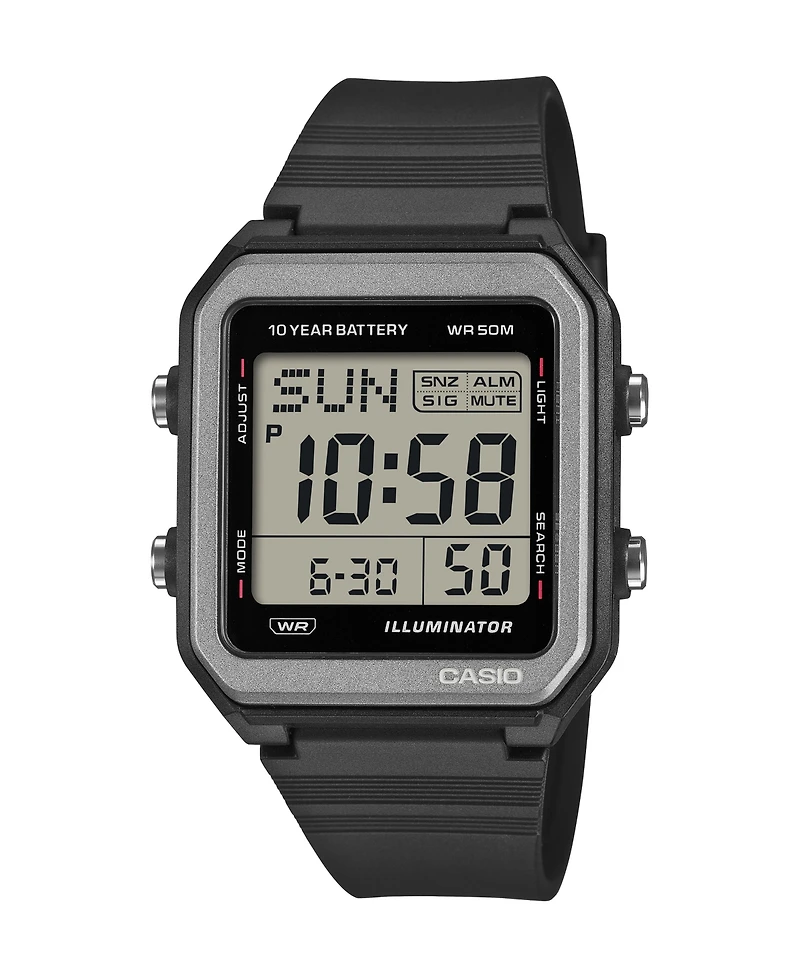 Casio Men's Digital Black Resin Watch 38.4mm