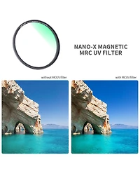 K&F Concept 77mm 3-Piece Magnetic Lens Filter Kit with Mcuv, Cpl and ND1000 Hd Filters