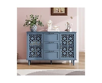 sumyeg Storage Cabinet with 2 Door 3 Drawer
