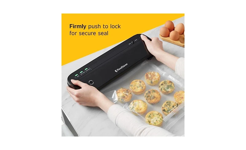 FoodSaver VS1210 Space Saving Vacuum Sealing System with 1-Quart Vacuum Sealer Bags