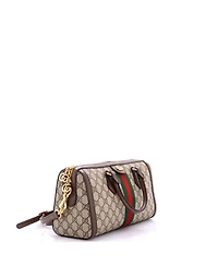 Pre-Owned Gucci Medium Ophidia Convertible Boston Bag Gg Coated Canvas