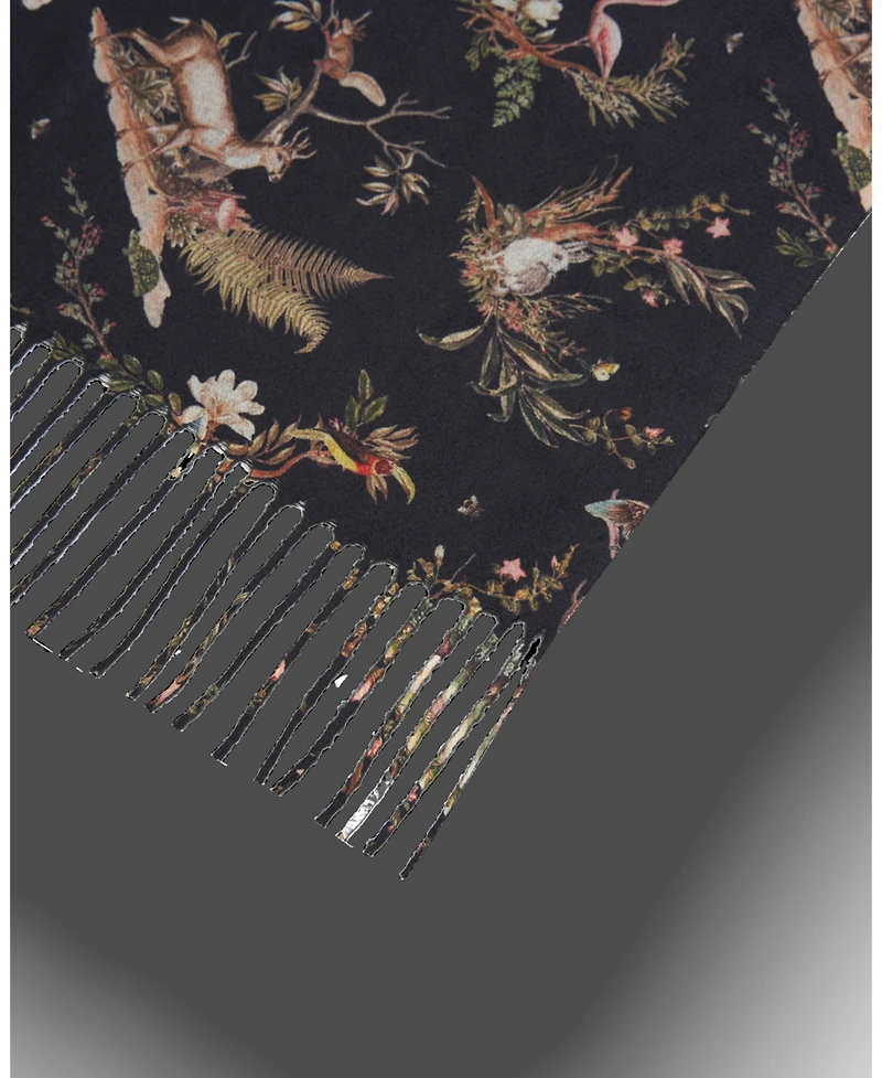 Fable England Women's Wonderland Toile Tassel Scarf