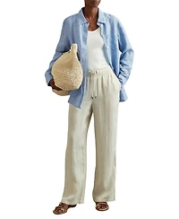 Reiss Women's Belle Linen Shirt