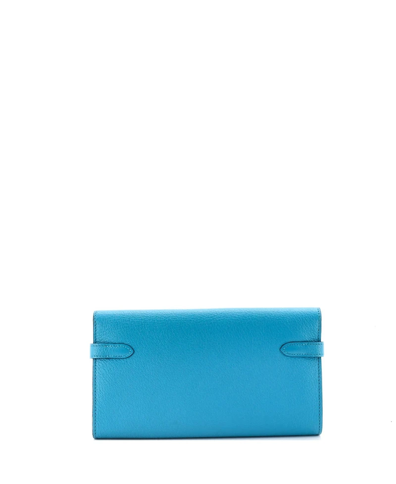 Pre-Owned Hermes Long Kelly Wallet Chevre Mysore