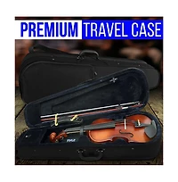 Pyle 4/4 Student Violin Kit - Plywood Violin with Tuner, Extra Strings, Shoulder Rest, and Case