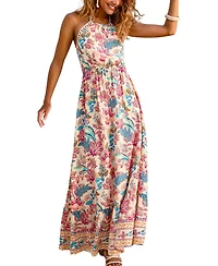 Cupshe Women's No Bad Days Floral Maxi Beach Dress