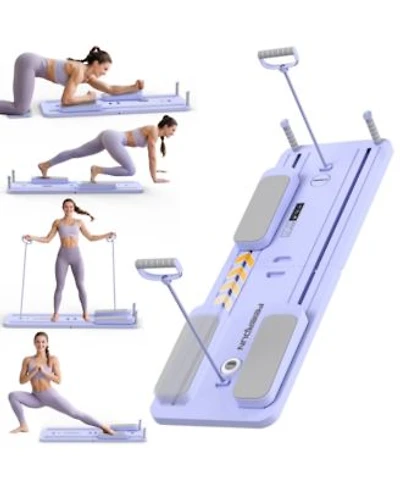 Fed Fitness 5 In 1 Folding Pilates Board Pilates Reformer Set With 300 Lbs Weight Capacity Portable Home Pilates For Woman