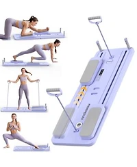 Fed Fitness 5 In 1 Folding Pilates Board Pilates Reformer Set With 300 Lbs Weight Capacity Portable Home Pilates For Woman