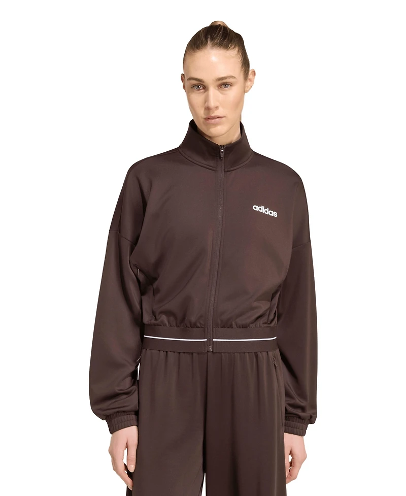adidas Women's Hyperglam Track Cropped Training Top