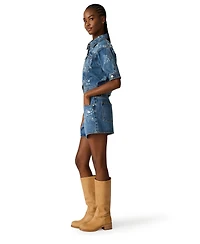 Steve Madden Women's Collared Front Button Jacket