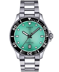 Tissot Men's Seastar Gray Stainless Steel Strap Watch 40mm