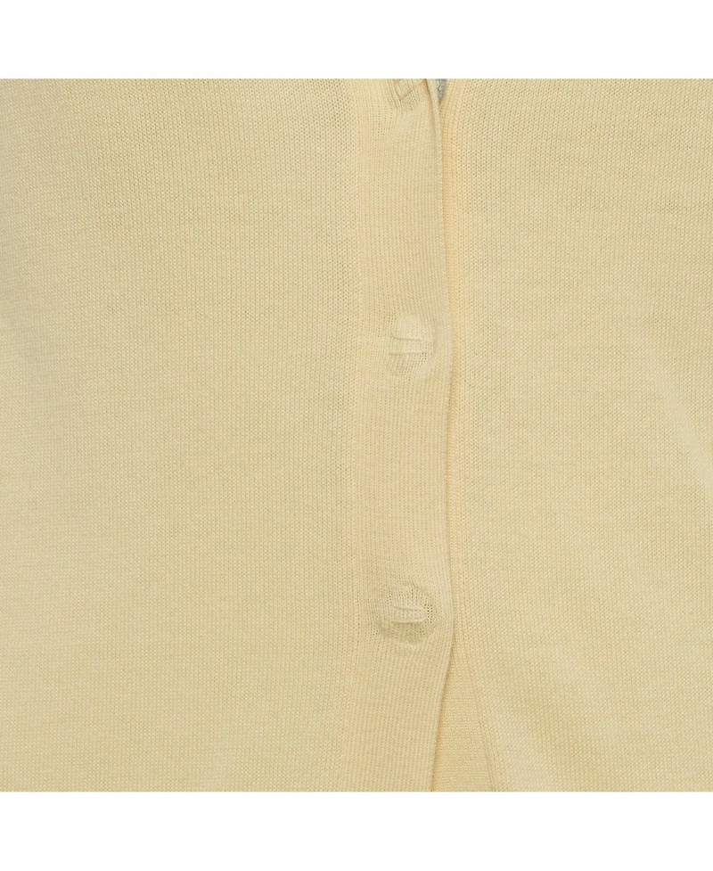 Pre-Owned Brunello Cucinelli Women's Cream Cotton Knit Long Cardigan
