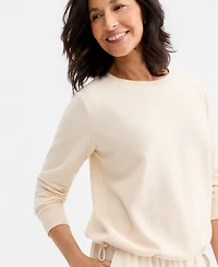 Style & Co Women's LuxSoft Fleece Crewneck Sweatshirt, Macy's Exclusive
