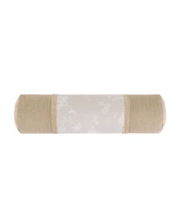 Rose Tree Eden Embroided Floral Neckroll Pillow, 24" x 6.5"
