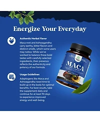 Nature's Craft Maca Root Complex for Men with Siberian Ginseng, Ashwagandha and Black Maca Herbal Supplement for Men's Health, 120 Capsules