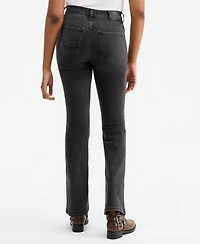 Free People Women's Double Knot Cotton High-Rise Bootcut Jeans
