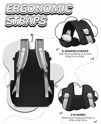Furlihong Solid Pattern Baseball Softball Gear Backpack for Boys and Girls Ages 8-14 - Youth Bat Bag with Ventilated Shoe Compartment for Players