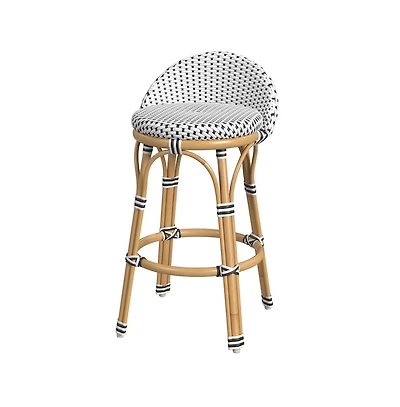 Butler Specialty Inez 24 in. Seat Height Rattan Low Back Counter Stool