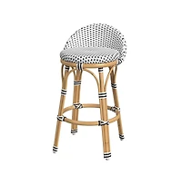 Butler Specialty Inez 24 in. Seat Height Rattan Low Back Counter Stool