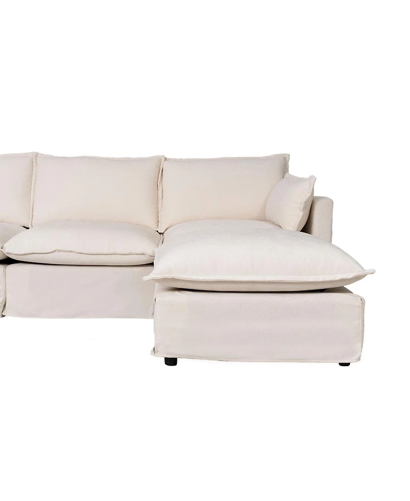 Streamdale Furniture 93.31" Modular Sectional Sofa Couch for Living Room, Modern L-shaped Sofa
