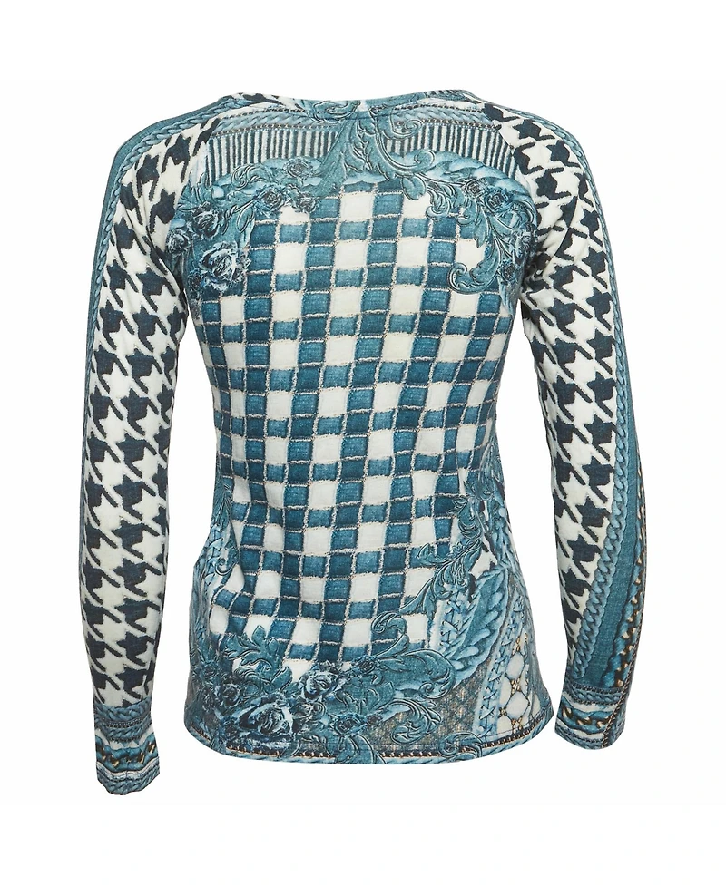 Pre-Owned Balmain Women's Printed Jersey Top