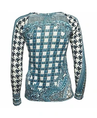 Pre-Owned Balmain Women's Printed Jersey Top