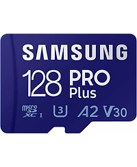 Samsung 128GB Pro Plus microSD Memory Card + Reader