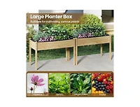 Slickblue Wooden Raised Garden Bed for Vegetables and Plants