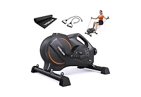 Fed Fitness Under Desk Bike, 16-Level Magnetic Resistance 3-in-1 Mini Exercise Bike, Quiet Pedal Exerciser with App Support