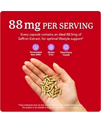 SMNutrition Saffron Capsules, 90 Count