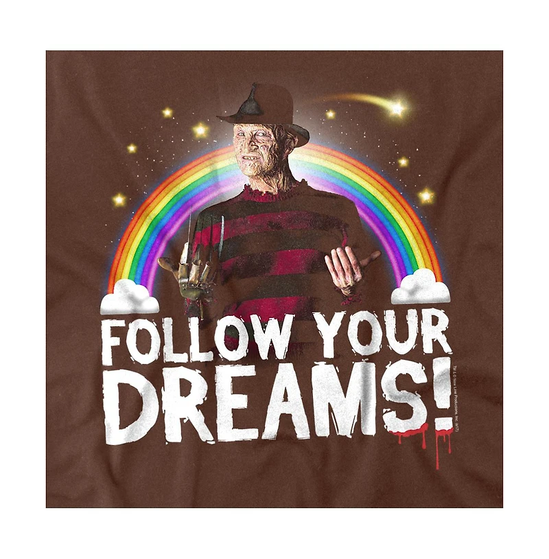 Friday The 13th Men's Nightmare on Elm Street Follow Your Dreams T-Shirt
