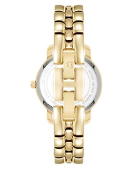 Anne Klein Women's Quartz Round Gold-Tone Alloy Metal Bracelet Watch 30mm