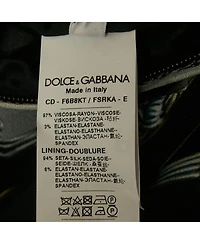 Pre-Owned Dolce & Gabbana Women's Cutlery Print Crepe Sheath Dress