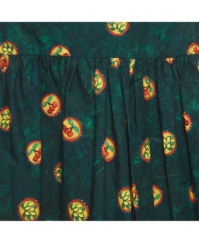 Pre-Owned Dolce & Gabbana Women's Cherry Print Cotton Mini Skirt
