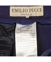 Pre-Owned Emilio Pucci Women's Stretch Crepe Straight Fit Trousers