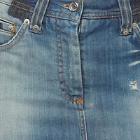 Pre-Owned Dolce and Gabbana Women's Faded Denim Pencil Skirt