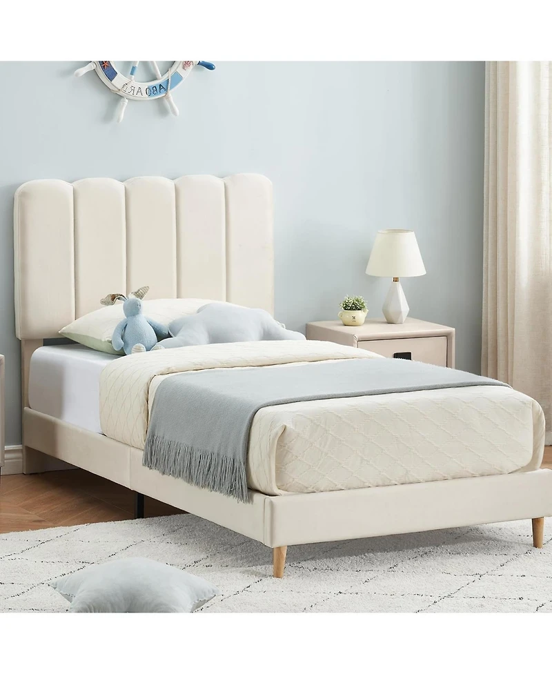 gaomon Twin Upholstered Bed