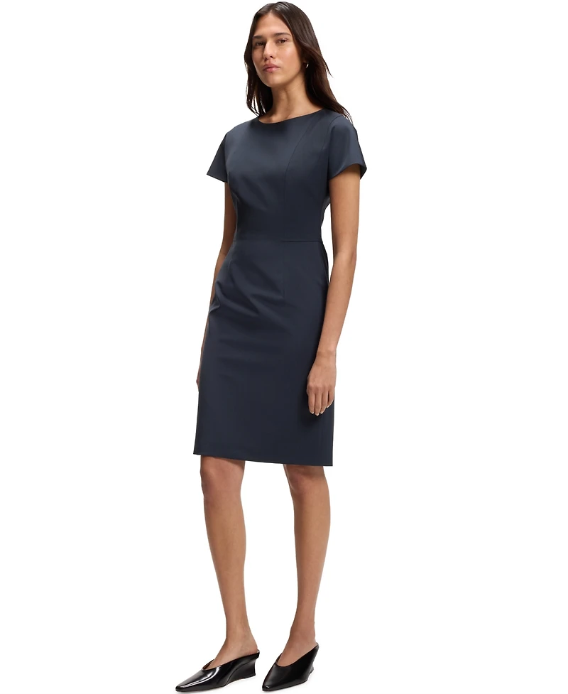 Boss by Hugo Women's Stretch Wool Slim-Fit Dress