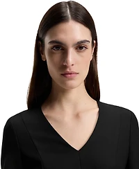 Boss by Hugo Women's Slim-Fit Full Rear Zip Dress