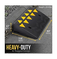 Pyle Car/Truck Curb Ramps - Heavy-Duty Vehicle Bridge Kit (Pair)