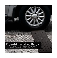 Pyle Driveway Threshold Car Curb Ramp, Single Piece