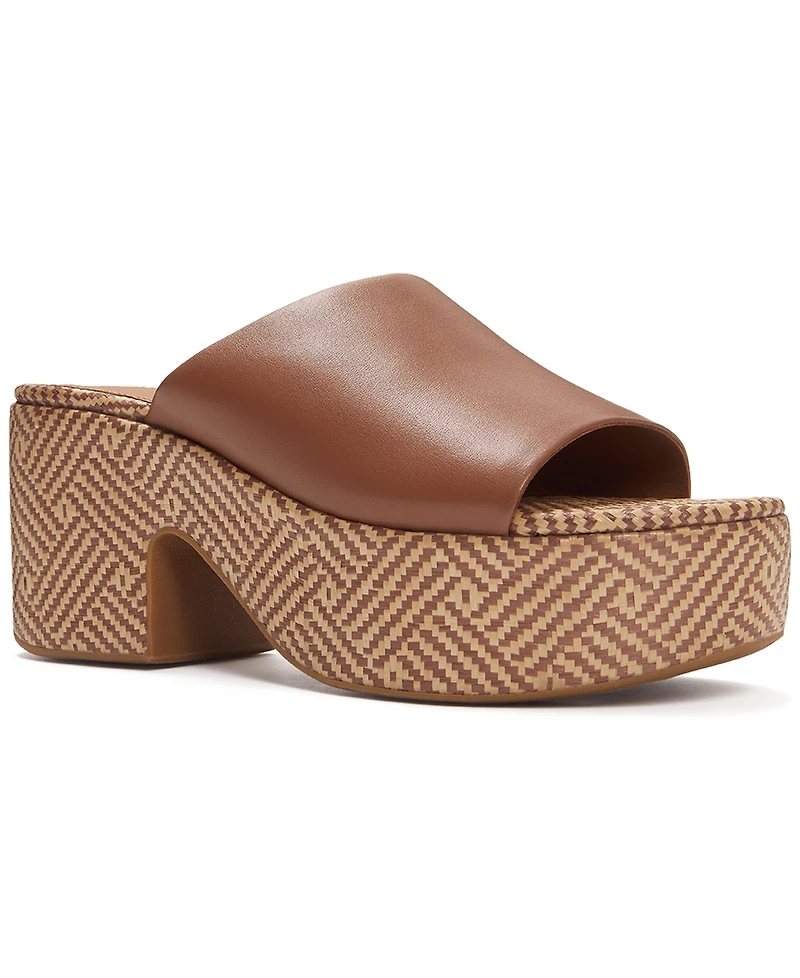 FitFlop Women's Platform Graphic-Weave Slide Sandals