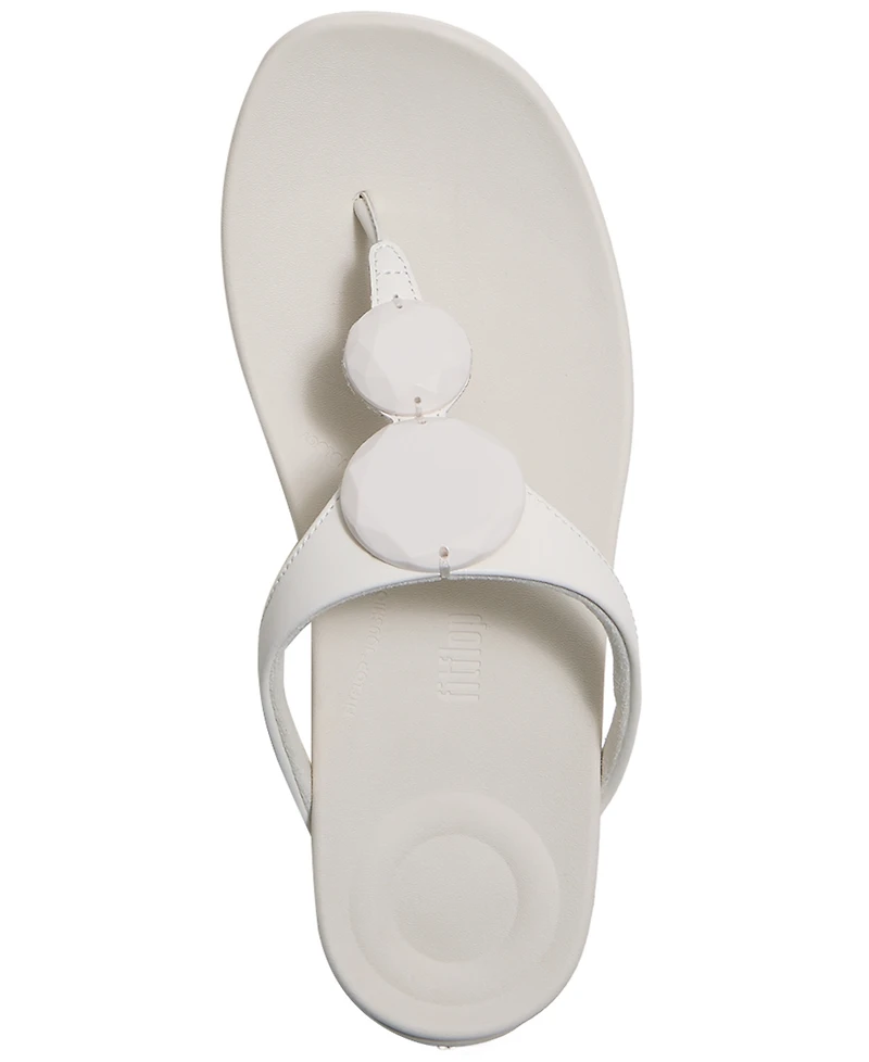 FitFlop Women's Solay Glossy-Disc Toe-Post Sandals